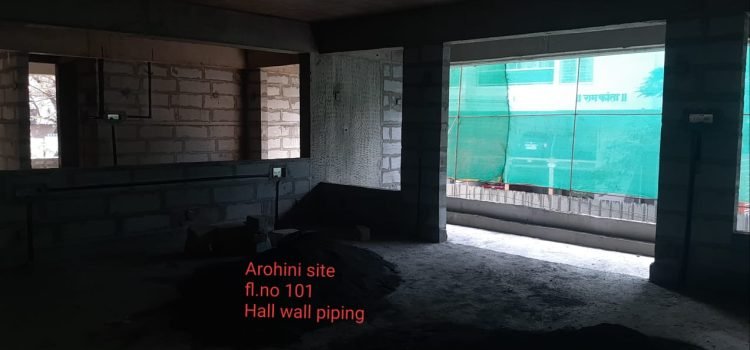 Arohini Site Flat No.101 Hall Wall Piping 2024-01-24 at 10.58.06 AM