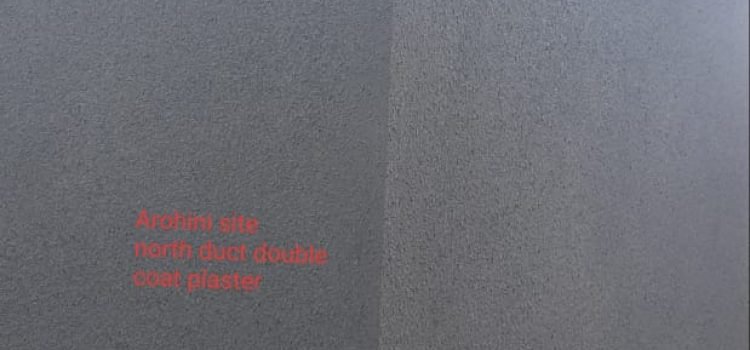 Arohini Site North Duct Double Coat Plaster 2024-02-09 at 7.49.55 PM