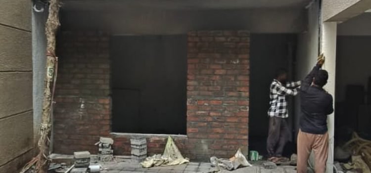 Arohini site--- Society Office Brick Work