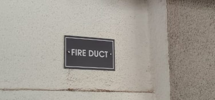 FIRE DUCT SIGNAGE